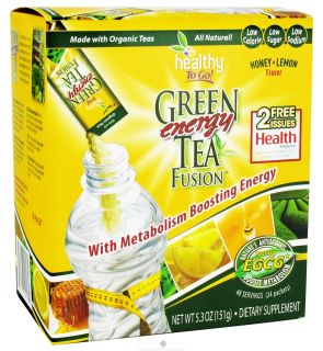 To Go Brands   Healthy To Go Green Tea Energy Fusion Honey Lemon   24 Packet(s)
