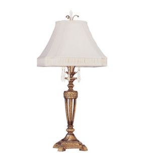 La Bella 1 Light Table Lamps in Vintage Gold Leaf 8897 65