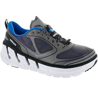 Hoka One One Conquest Hoka One One Mens Running Shoes Frost Gray/Blue/White