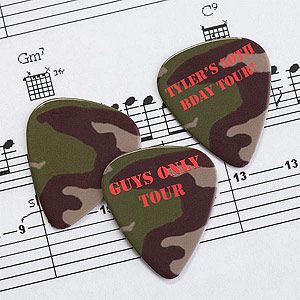 Personalized Guitar Picks   Camouflage