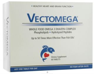 EuroPharma   Terry Naturally Vectomega Whole Food Omega 3 DHA/EPA Complex   60 Tablets