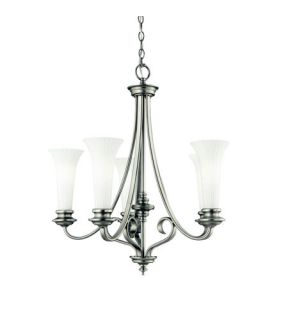 Abbeyville 5 Light Chandeliers in Brushed Pewter 42151BPT