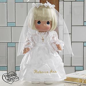 Personalized First Holy Communion Doll   Precious Moments Blonde Doll