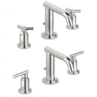 Grohe Atrio Low Spout Lavatory Wideset   Infinity Brushed Nickel
