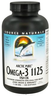 Source Naturals   ArcticPure Omega 3 Fish Oil 1125 mg.   120 Softgels
