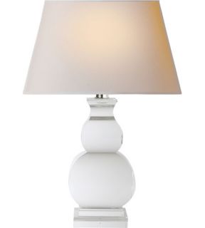 E.F. Chapman Fang Gourd 1 Light Table Lamps in Crystal CHA8628CG NP