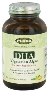 Flora   DHA Vegetarian Algae   60 Vegetarian Softgels