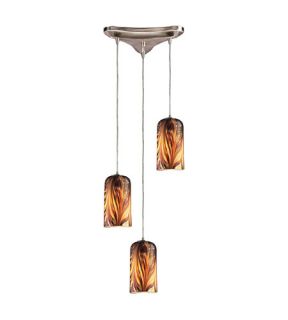 Molten 3 Light Pendants in Satin Nickel 544 3MS