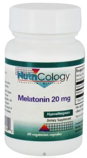 Nutricology   Melatonin 20 mg.   60 Vegetarian Capsules