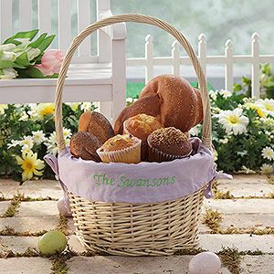 Personalized Easter Gift Basket   Lavender