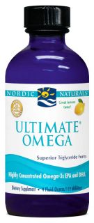 Nordic Naturals   Ultimate Omega Liquid Purified Fish Oil Lemon   4 oz.