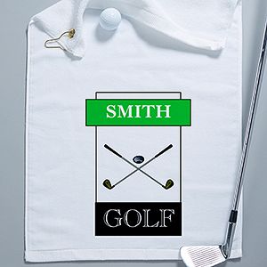 Personalized Golf Towel   You Name it Design