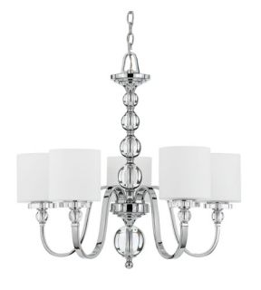 Downtown 5 Light Chandeliers in Polished Chrome DW5005C