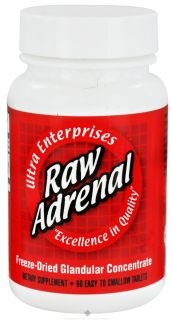 Ultra Enterprises   Raw Adrenal 200 mg.   60 Tablets