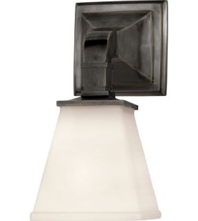 E.F. Chapman Angle 1 Light Bathroom Vanity Lights in Bronze With Wax CHD1510BZ WG