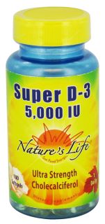 Natures Life   Super D 3 5000 IU   100 Softgels