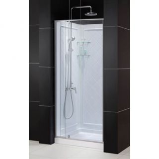 Bath Authority DreamLine Flex Frameless Pivot Shower Door, Single Threshold Show
