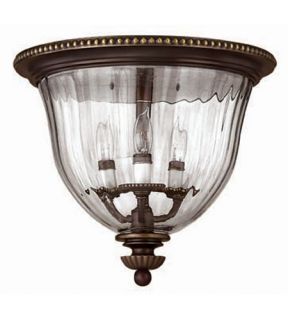 Cambridge 3 Light Flush Mounts in Olde Bronze 3612OB