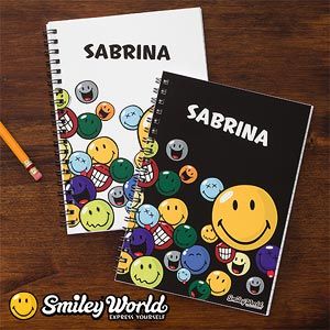 Kids Personalized Smiley Face Mini Notebooks