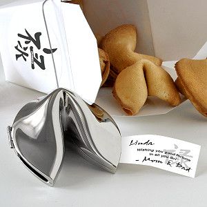 Personalized Silver Fortune Cookie   Graduation Style