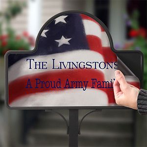 Personalized American Flag Yard Stake Magnet