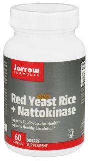 Jarrow Formulas   Red Yeast Rice + Nattokinase   60 Vegetarian Capsules