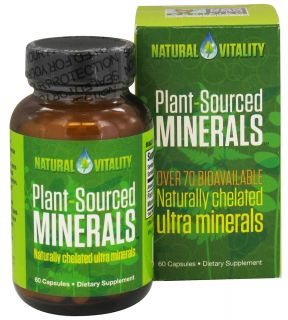 Natural Vitality   Plant Sourced Minerals   60 Capsules