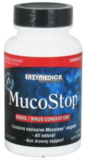 Enzymedica   MucoStop   48 Capsules