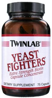 Twinlab   Yeast Fighters   75 Capsules