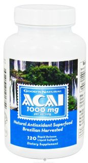 Good N Natural   Acai 1000 mg.   120 Softgels
