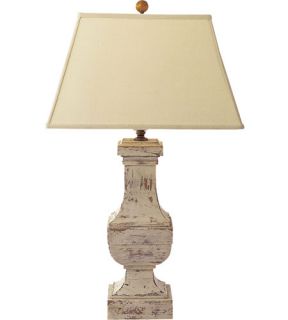 E.F. Chapman Balustrade 1 Light Table Lamps in Old White SL3338OW L