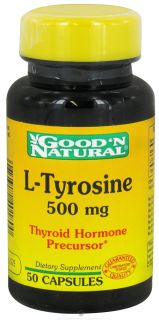 Good N Natural   L Tyrosine 500 mg.   50 Capsules