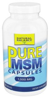 Natural Balance   Pure MSM 1000 mg.   240 Capsules (Formerly Trimedica)