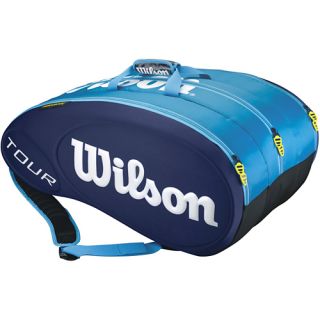 Wilson Tour 15 Pack Bag Blue Molded Wilson Tennis Bags