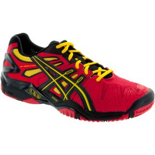 ASICS GEL Resolution 5 ASICS Mens Tennis Shoes Fiery Red/Black/Yellow