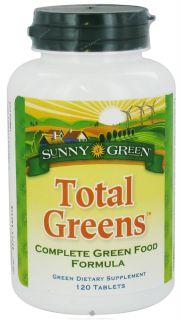 Sunny Green   Total Greens Complete Green Food Formula   120 Tablets