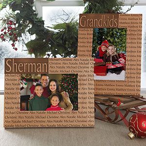 Family Name Personalized Picture Frames   Horizontal