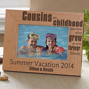 Personalized Cousins Picture Frames   4x6