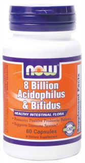 NOW Foods   Acidoph/Bifidus 8 Billion   60 Capsules