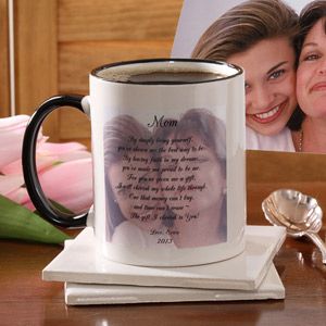 Personalized Photo Coffee Mugs For Mom   Photo Sentiments