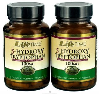 LifeTime Vitamins   5 Hydroxy Tryptophan (30+30) Twin Pack 100 mg.   60 Capsules