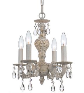 Sutton 4 Light Mini Chandeliers in Antique White 5024 AW CL MWP