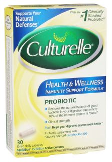 Culturelle   Probiotic Health & Wellness   30 Capsules