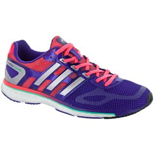 adidas Adios Boost adidas Womens Running Shoes Blast Purple/Tech Silver/Red Ze