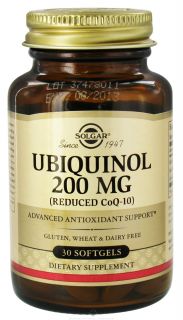 Solgar   Ubiquinol Reduced CoQ 10 200 mg.   30 Softgels