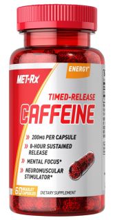 MET Rx   Timed Release Caffeine 200mg   60 Beadlet Capsules