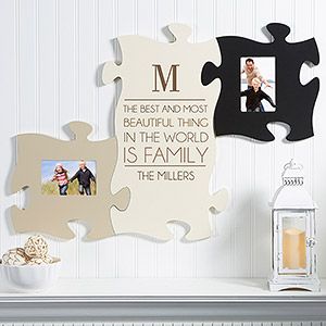 Personalized Wall Frame Puzzle Center   Precious Family