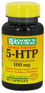 Good N Natural   5 HTP L 5 Hydroxytryptophan 100 mg.   60 Capsules