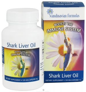 Scandinavian Formulas   Shark Liver Oil 500 mg.   120 Gelcaps
