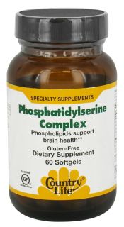 Country Life   Phosphatidylserine Complex   60 Softgels Formerly Biochem